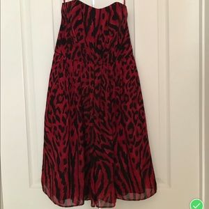 Strapless Red/Black Dress
